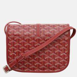 Goyard Red Coated Canvas Belvedere PM Bag