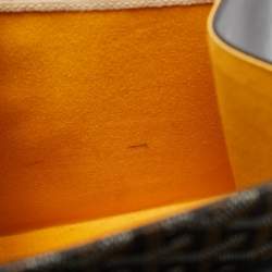 Goyard Black Goyardine Coated Canvas and Leather Saigon MM Top Handle Bag