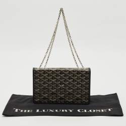 Goyard Black Goyardine Coated Canvas Alexandre III Shoulder Bag