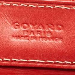 Goyard Red Goyardine Coated Canvas Okinawa PM Tote