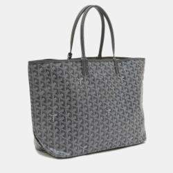 Goyard Saint Louis Pm Tote Bag Goyardine Canvas Grey Amalouispm
