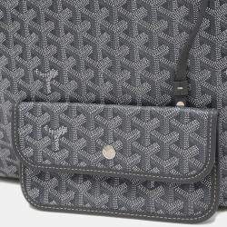 Goyard Saint Louis Pm Tote Bag Goyardine Canvas Grey Amalouispm