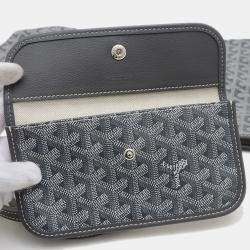 Goyard Saint Louis Pm Tote Bag Goyardine Canvas Grey Amalouispm