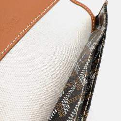 Goyard Saint Louis PM Black Brown Coated Canvas Tote Bag