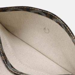 Goyard Saint Louis PM Black Brown Coated Canvas Tote Bag