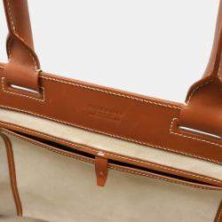 Goyard Belle Chasse MM Herringbone Pattern Black Brown Coated Canvas Leather Tote