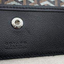 Goyard Saint Louis Black Pvc Coated Canvas Leather Size Pm