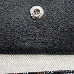 Goyard Saint Louis Black Pvc Coated Canvas Leather Size Pm