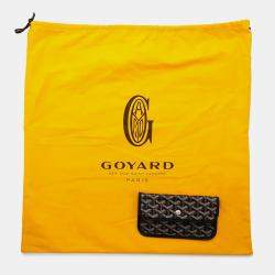 Goyard Saint Louis Black Pvc Coated Canvas Leather Size Pm