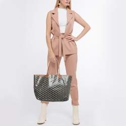 Goyard Brown Goyardine Coated Canvas and Leather Saint Louis PM Tote