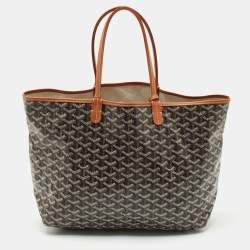 Goyard Brown Goyardine Coated Canvas and Leather Saint Louis PM Tote