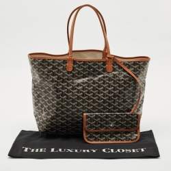 Goyard Brown Goyardine Coated Canvas and Leather Saint Louis PM Tote