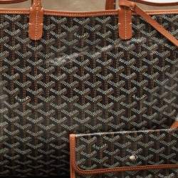 Goyard Brown Goyardine Coated Canvas and Leather Saint Louis PM Tote