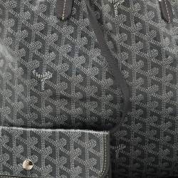 Goyard Grey Goyardine Coated Canvas Saint Louis PM Tote