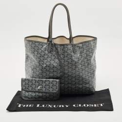 Goyard Grey Goyardine Coated Canvas Saint Louis PM Tote