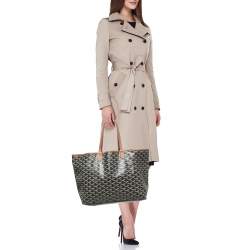 Goyard Brown Goyardine Coated Canvas Saint Louis PM Tote