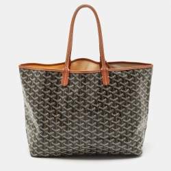 Goyard Brown Goyardine Coated Canvas Saint Louis PM Tote