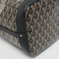 Goyard Black Goyardine Coated Canvas and Leather Flot Bucket Bag