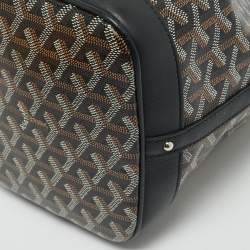 Goyard Black Goyardine Coated Canvas and Leather Flot Bucket Bag
