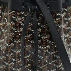 Goyard Black Goyardine Coated Canvas and Leather Flot Bucket Bag