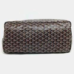 Goyard Black Brown PVC Saint Louis GM bag