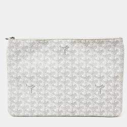 Goyard White PVC Sena MM bag