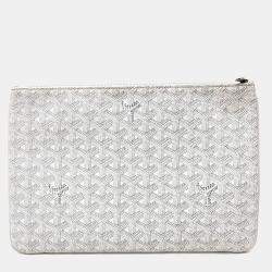 Goyard White PVC Sena MM bag