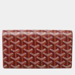 Goyard Richelieu Red Long Wallet