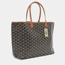 Goyard Saint Louis Pm Tote Bag Goyardine Canvas Brown
