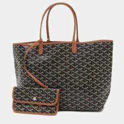 Goyard Saint Louis Pm Tote Bag Goyardine Canvas Brown