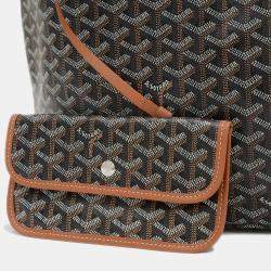 Goyard Saint Louis Pm Tote Bag Goyardine Canvas Brown