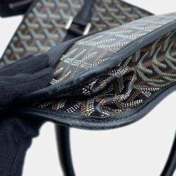 Goyard Bourgogne Black PVC and Leather Tote Bag
