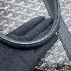 Goyard Bourgogne Black PVC and Leather Tote Bag