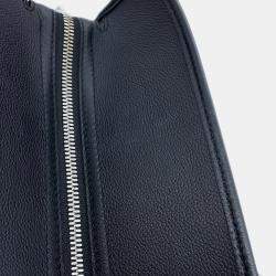 Goyard Bourgogne Black PVC and Leather Tote Bag