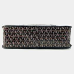 Goyard Bourgogne Black PVC and Leather Tote Bag