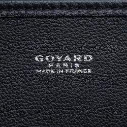 Goyard Bourgogne Black PVC and Leather Tote Bag