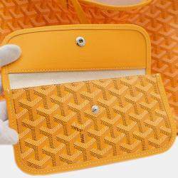 Goyard Saint Louis Pm Tote Bag Goyardine Canvas Yellow
