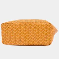 Goyard Saint Louis Pm Tote Bag Goyardine Canvas Yellow