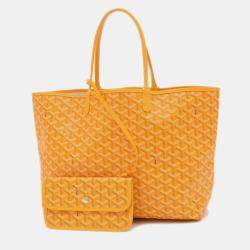 Goyard Saint Louis Pm Tote Bag Goyardine Canvas Yellow