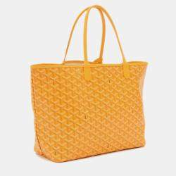 Goyard Saint Louis Pm Tote Bag Goyardine Canvas Yellow