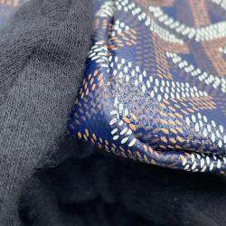Goyard Saint Louis PM Navy Canvas Tote Bag