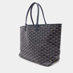 Goyard Saint Louis PM Navy Canvas Tote Bag