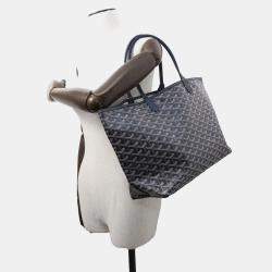 Goyard Saint Louis PM Navy Canvas Tote Bag