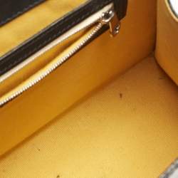 Goyard Black Coated Canvas and Leather PM Saigon Top Handle Bag