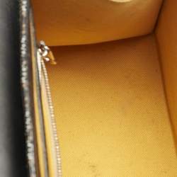 Goyard Black Coated Canvas and Leather PM Saigon Top Handle Bag