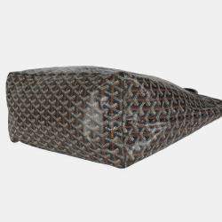 Goyard Black Goyardine Canvas French Bulldog Saint Louis GM