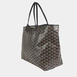 Goyard Black Goyardine Canvas French Bulldog Saint Louis GM
