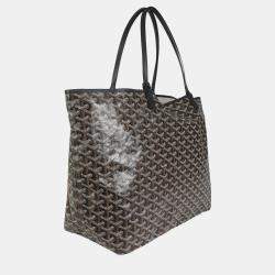 Goyard Black Goyardine Canvas French Bulldog Saint Louis GM
