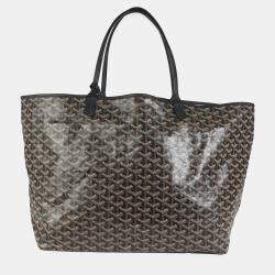 Goyard Black Goyardine Canvas French Bulldog Saint Louis GM