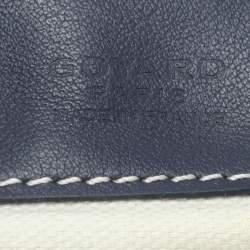 Pre Owned Goyard Blue Goyardine Canvas St. Louis GM Bag